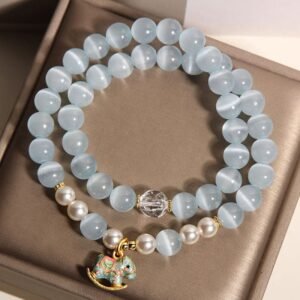 Gentle Clarity, Worn Daily. Crystal Bracelet by AetherFate