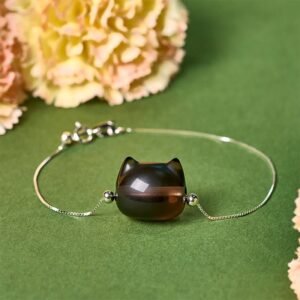 For When You Need Clarity & Grounding — Obsidian Bracelet | AetherFate
