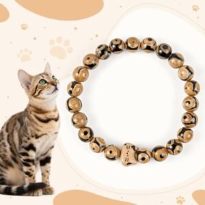 For When You Need Steady Presence | Bengal Cat Agate Stone Kitten Head Graceful Bracelet