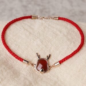 Red Agate & 925 Silver Dragon Charm Bracelet | Your Quiet Daily Anchor for Steady Confidence & Inner Strength | AetherFate