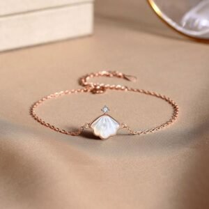 Sterling Silver Tridacna Stone Shell Blessing Necklace Pendant Bracelet Earrings Jewelry Set | Your Quiet Daily Anchor for Gentle Focus | AetherFate