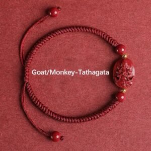 Gentle Warmth, Worn Daily. Chinese Natal Buddha Cinnabar Keep Away Rope Bracelet (Extra 30% Off | USE CODE: FS30) by AetherFate