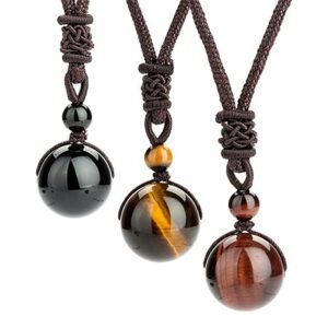 Tibetan Tiger's Eye Necklace | Your Quiet Daily Anchor for Quiet Warmth | AetherFate