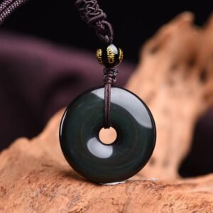 For When You Need Inner Stillness | Tibetan Obsidian Necklace | AetherFate