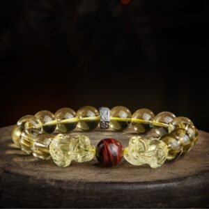 Citrine Double PiXiu Tiger Eye Prosperity Bracelet | Your Quiet Daily Anchor for Quiet Warmth | AetherFate