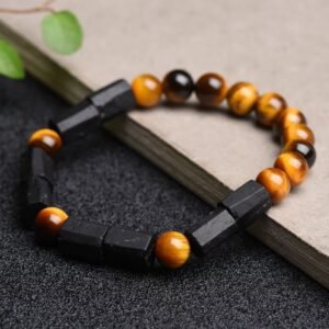 Tiger Eye & Tourmaline Bracelet | Your Quiet Daily Anchor for Steady Focus | AetherFate