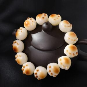 Cute Cat Paw Claw Bodhi Seed Peace Bracelet | Your Quiet Daily Anchor for Quiet Presence | AetherFate