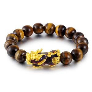 Tibetan Handcrafted Tiger Eye Feng Shui Bracelet | Your Quiet Daily Anchor for Quiet Warmth | AetherFate