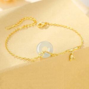 Quiet Wisdom, Worn Daily. Jade & Chalcedony Bracelet by AetherFate