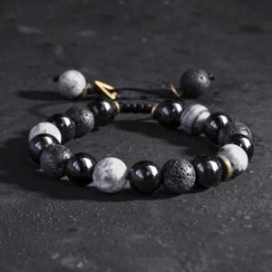 For When You Need Clarity & Grounding — Obsidian Bracelet | AetherFate