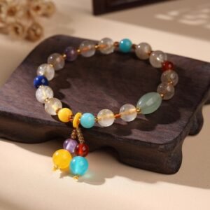 Golden Rutilated Quartz Bracelet - Manifest Abundance