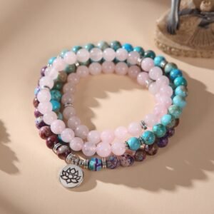 The Lotus of Calm Mala Beads