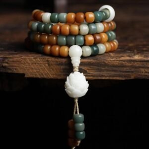 Bodhi Lotus Mala Bracelet | Quiet Contemplation | AetherFate