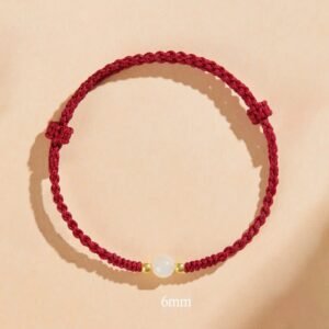 Handcrafted Round Jade Bead Prosperity Braided Bracelet | Your Quiet Daily Anchor for Quiet Wisdom | AetherFate