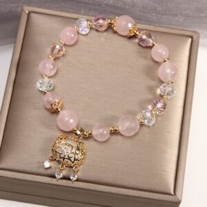 Pink Crystal Soothing Bracelet | Your Quiet Daily Anchor for Quiet Presence | AetherFate