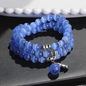 For When You Need Quiet Presence | Cat Eye PiXiu Support Triple Wrap Bracelet