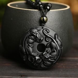 For When You Need Clarity | Cool Black Obsidian Inner Stillness Pendant
