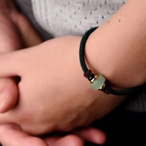 Tibetan Green Aventurine Braid String Bracelet | Your Quiet Daily Anchor for Quiet Presence | AetherFate