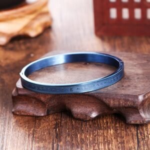 Titanium Steel Blessing Bracelet Bangle | Your Quiet Daily Anchor for Quiet Presence | AetherFate
