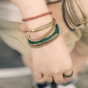 Tibetan Various Agate Stone Copper Protection Triple Wrap Bracelet (Extra 30% Off | USE CODE: FS30)