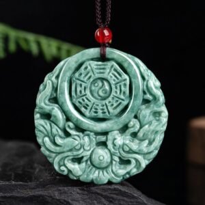 Dragon Jade Yin Yang Balance Necklace String Pendant | Your Quiet Daily Anchor for Quiet Wisdom | AetherFate