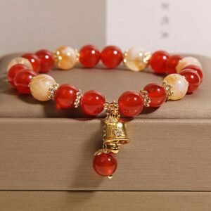 New Chinese Style Red Agate Crystal Bracelet by AetherFate
