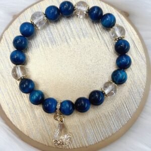 Blue Tigereye Fashion Refined Grace Color Retaining Water Drop Hand by AetherFate