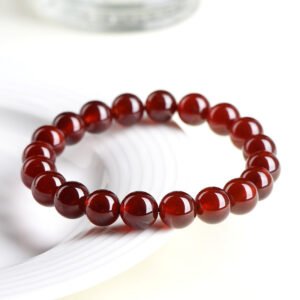 Quiet Resolve, Worn Daily. Garnet Bracelet by AetherFate
