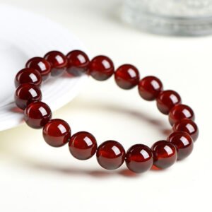Quiet Resolve, Worn Daily. Garnet Bracelet by AetherFate