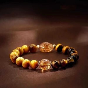 For When You Need Steady Focus — Tiger Eye & Citrine Bracelet | AetherFate