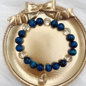 Blue Tigereye Fashion Refined Grace Color Retaining Water Drop Hand