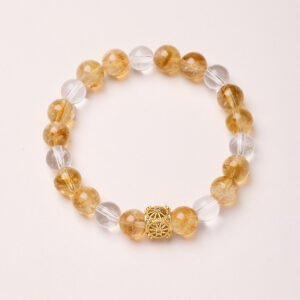 Shake the sound explosion natural citrine bracelet female 520 couples money rolling good luck citrine bracelet wholesale