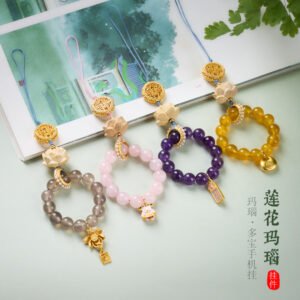 Quiet Calm | Temple-Style Agate Phone Chain | AetherFate