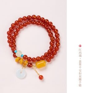 Grounded Warmth, Worn Daily. | Red Agate Bracelet by AetherFate