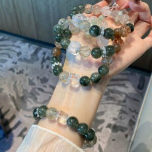 Green Rutilated Quartz Bracelet by AetherFate