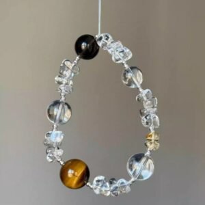 Cool Natural Brazilian Purifying White Crystal Purifying, Exquisite, Fashionable and Versatile Bracelet 2025 New Style