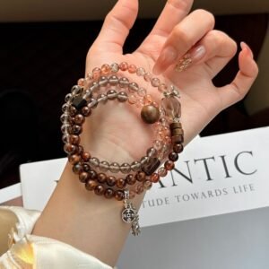 Amethyst Bracelet | Quiet Depth in Woven Circles | AetherFate