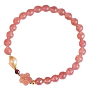 Rose Quartz Bracelet | A Soft Blush of Everyday Tenderness | AetherFate