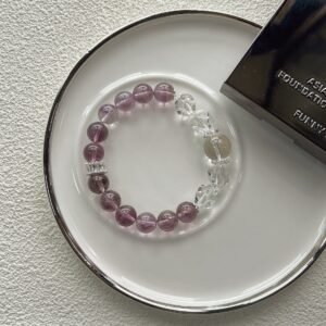 Gemstone Bracelet | Crisp Clarity Meets Soft Violet | AetherFate