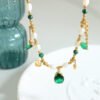 Peaceful Awareness, Worn Daily. Turquoise Zircon Necklace – view 3