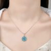 Turquoise and Silver Necklace – view 2