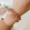Soft Pink Rose Quartz Elephant Bracelet – view 2