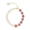 Strawberry Quartz Chain Bracelet | Your Quiet Daily Anchor for Gentle Presence – view 3