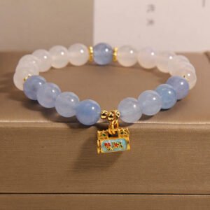 Twilight Calm with Aquamarine Bracelet