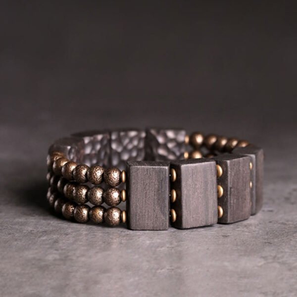 Through the Workday — Ebony and Copper Bracelet – view 2