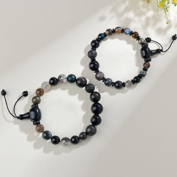 Twilight Calm with Black Obsidian Five Elements Bracelet – view 6
