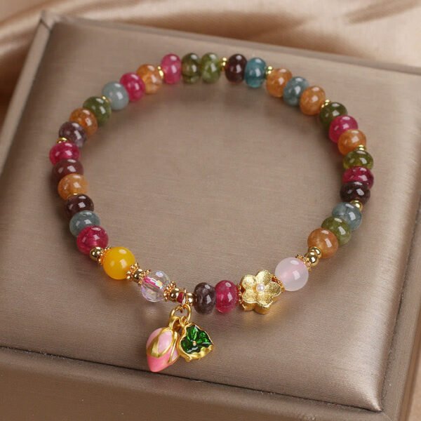 Tourmaline Lotus Bracelet – view 6