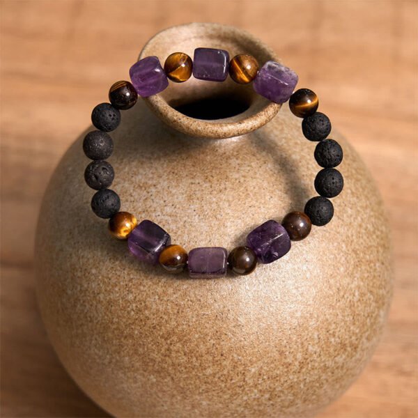 Amethyst and Green Aventurine Bracelet | Your Quiet Daily Anchor for Quiet Calm – view 5