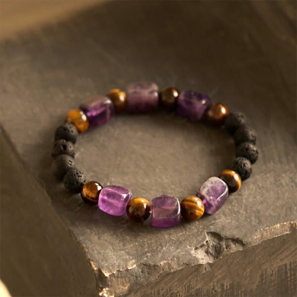 Amethyst and Green Aventurine Bracelet | Your Quiet Daily Anchor for Quiet Calm