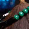 Swirling Deep Green Malachite Bracelet – view 4